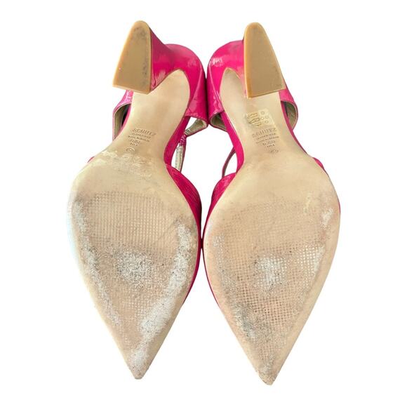 Schutz Dover Mule Hot Pink Patent Barbiecore 9.5B - Picture 5 of 13